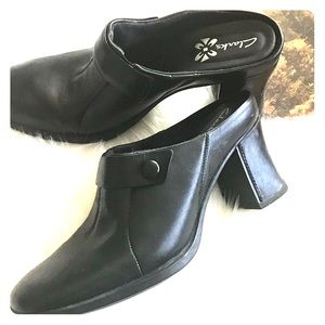 Clarks Clog/Mules Black